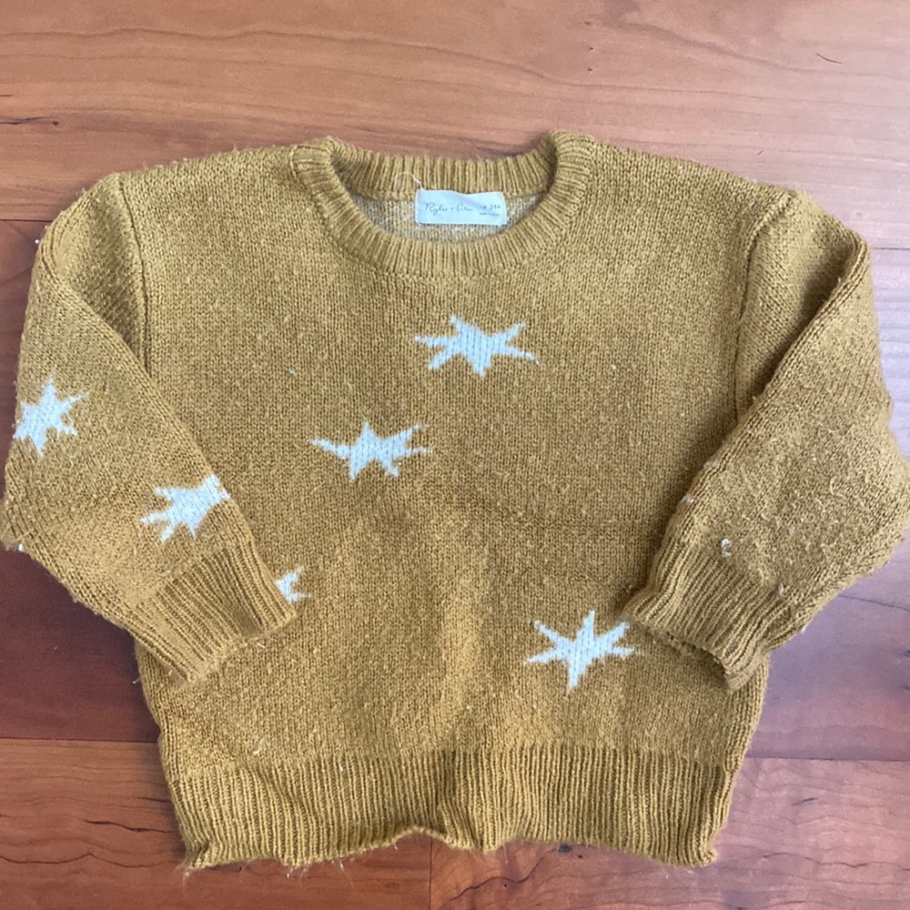 Rylee + Cru Star Print Sweater